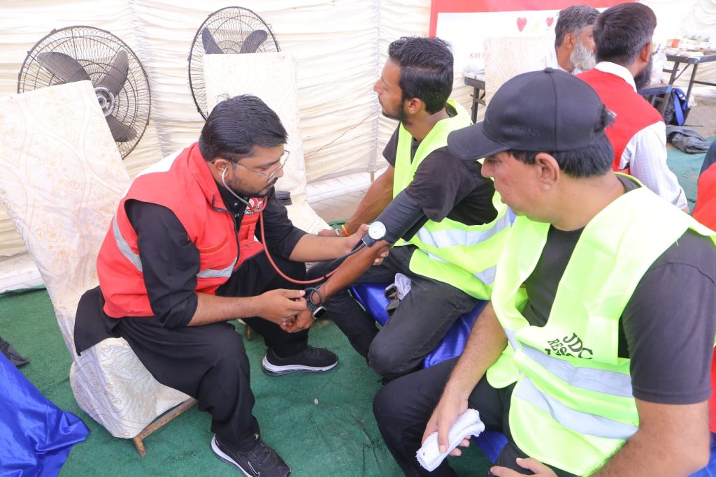 PRCS Emergency Response Force (ERF) was fully mobilized. Trained PRCS volunteers delivered first aid services to Azadaran-e-Hussain