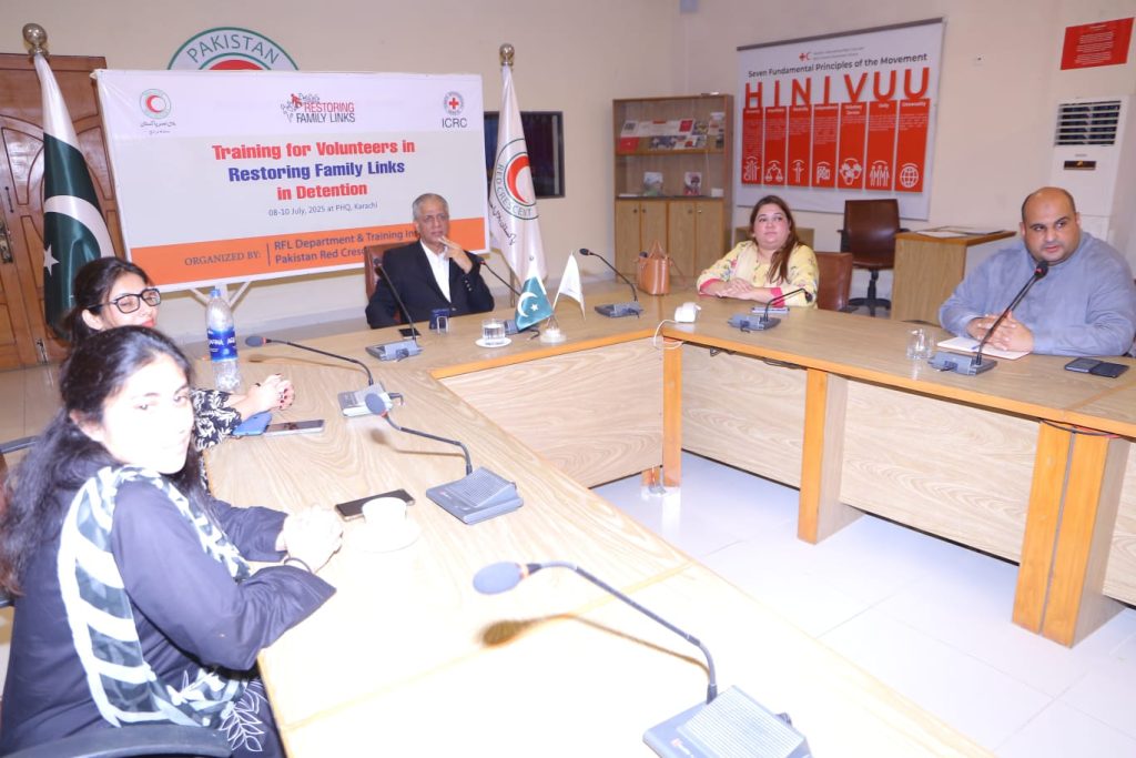 This training reflects PRCS Sindh’s ongoing efforts to strengthen its humanitarian response and ensure effective implementation of Restoring Family Links programs in line with international humanitarian principles.