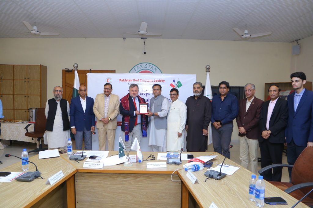 Consul General of France visits Pakistan Red Crescent Sindh Headquarters in Karachi