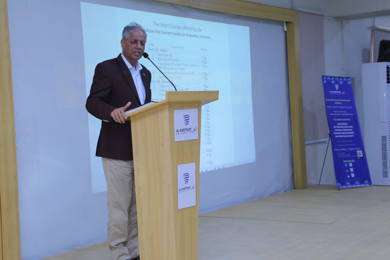 MOU signing ceremony between Red Crescent Sindh and Al-Kawthar University