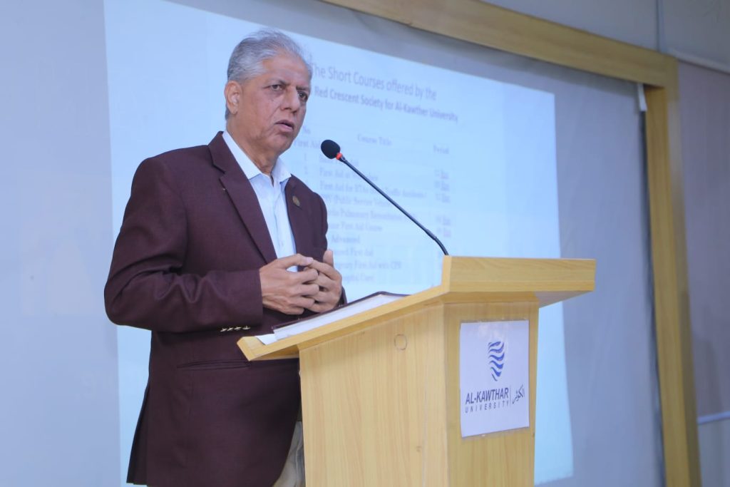 MOU signing ceremony between Red Crescent Sindh and Al-Kawthar University