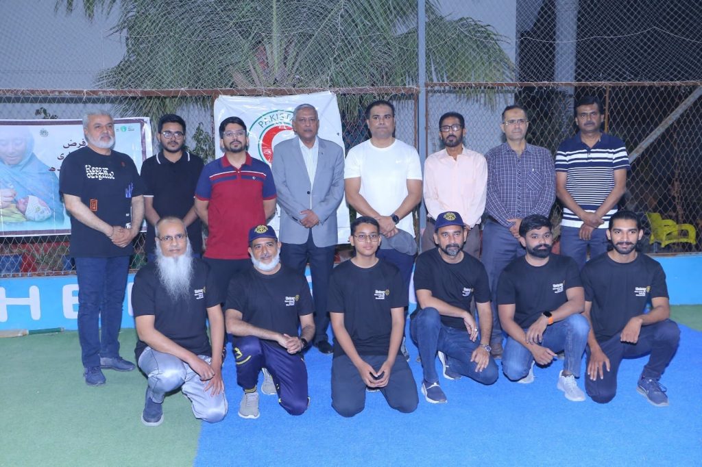 Friendly cricket match between District Police and Polio Workers teams