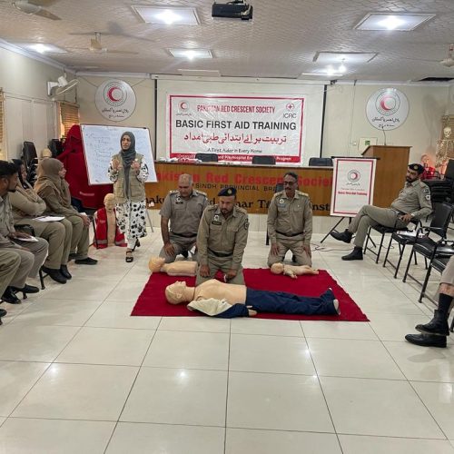 Pakistan Red Crescent Trains Motorway Police