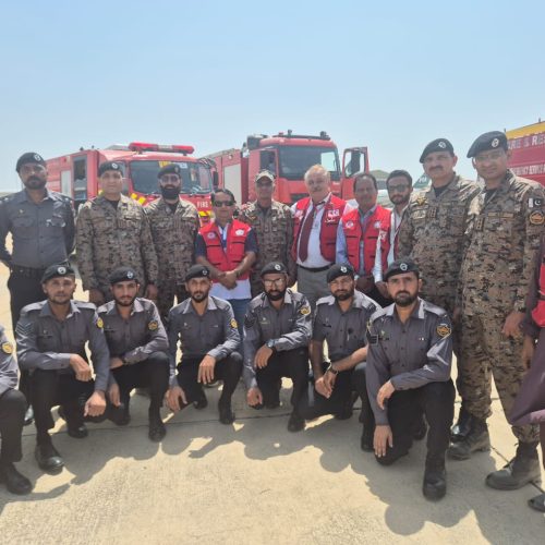 PRCS Sindh Emergency Response Exercise at Jinnah International Airport Karachi