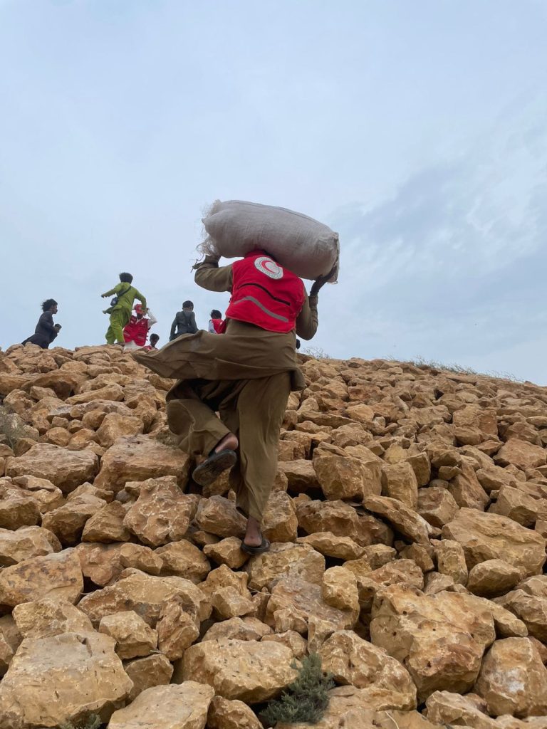 PRCS District Disaster Response Teams supporting evacuation in Sindh flood-hit regions