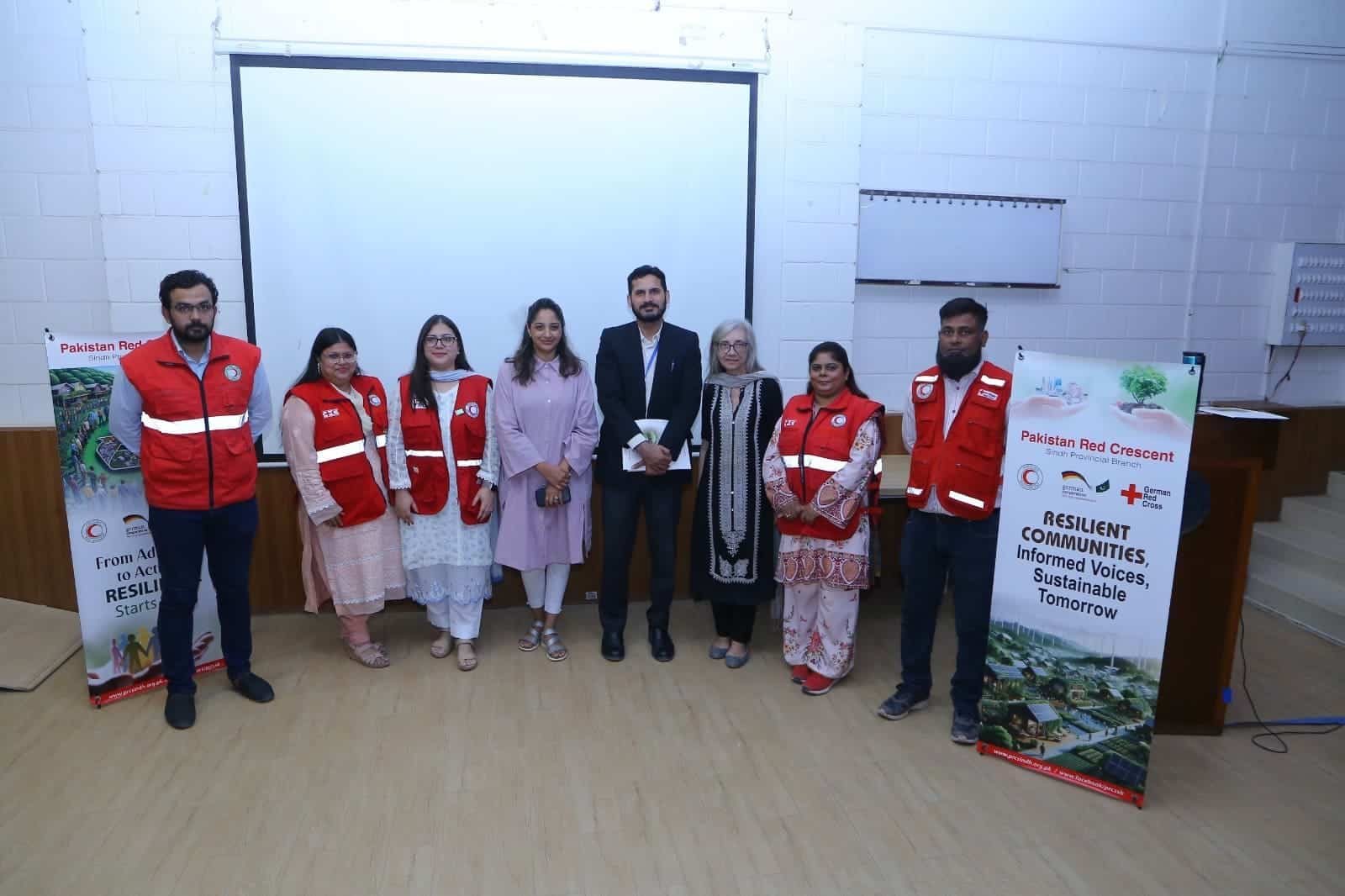 Students attending Climate Change and Health orientation session at JMDC