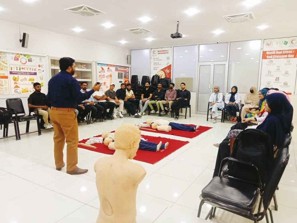 Pakistan Red Crescent First Aid Training Session for Young Doctors in Karachi
