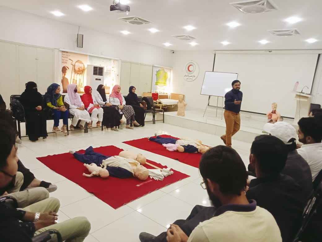 First Training Session First Aid Training Session for Young Doctors Conducted by Pakistan Red ...