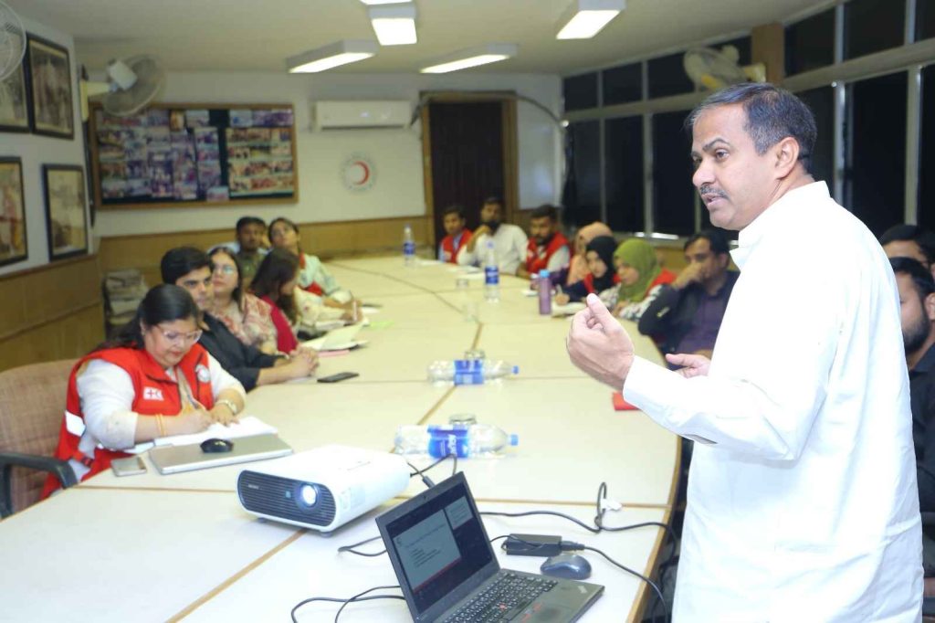 PRCS Climate Change Strategy 2025–2029 orientation session at PHQ led by DD CCA Sajad Kandhir