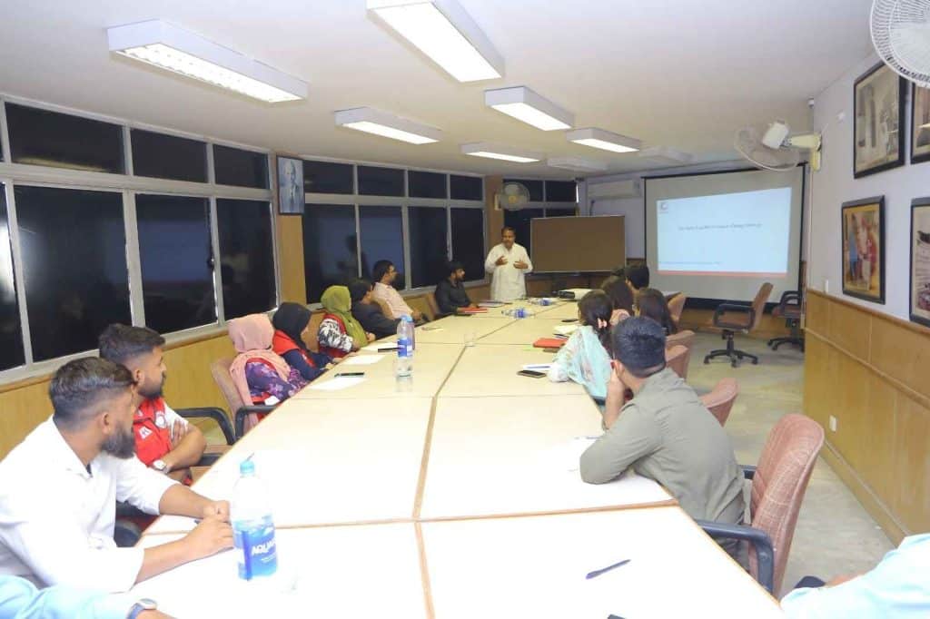 PRCS Climate Change Strategy 2025–2029 orientation session at PHQ led by DD CCA Sajad Kandhir