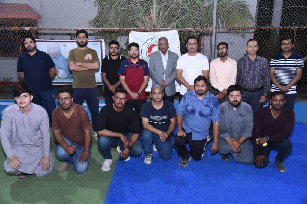 Friendly cricket match between District Police and Polio Workers teams