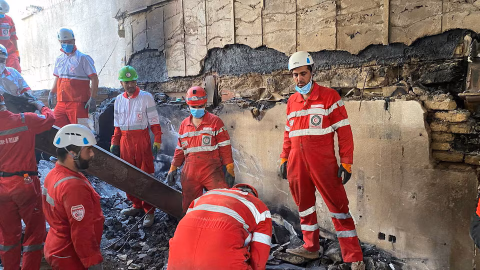 Tribute to Iranian Red Crescent volunteers and concern over hospital destruction during conflict