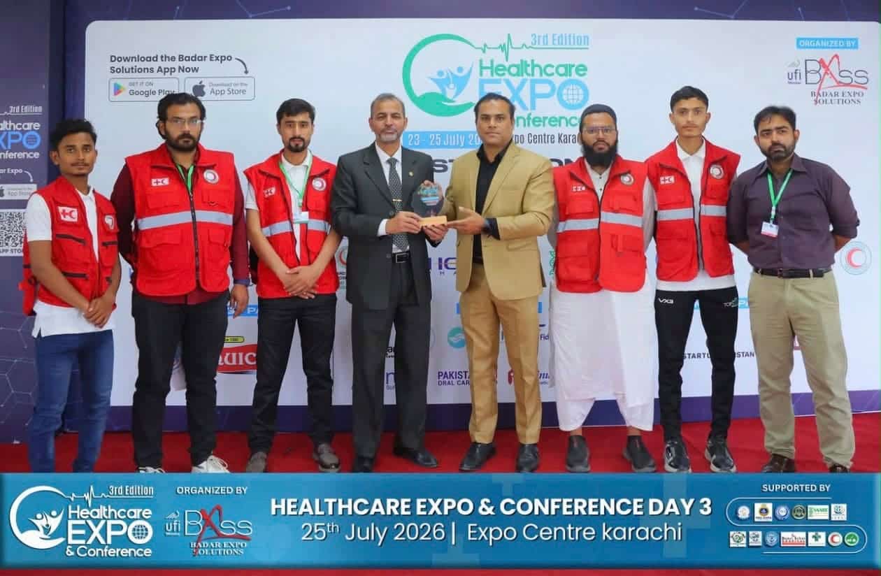 Pakistan Red Crescent Sindh Provides First Aid at Badar Healthcare Expo 2026